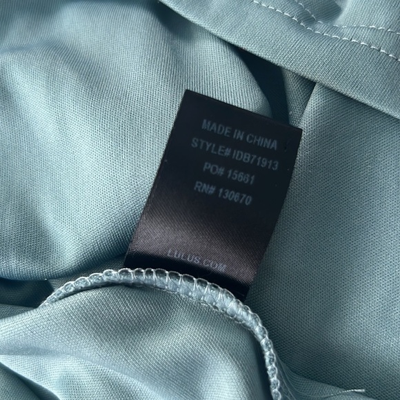 Lulu’s, One Sweet Day,Light Blue Floral Print On/Off-the-Shoulder Dress,Size M - Picture 12 of 12